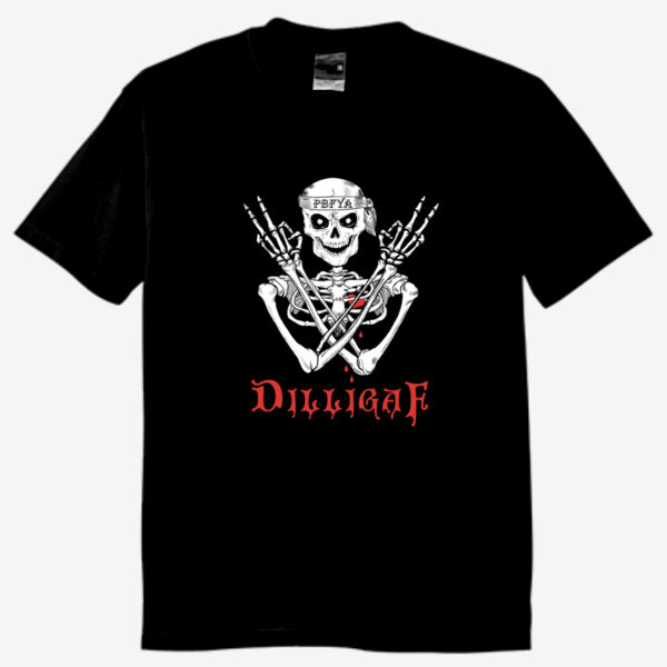 Black Front T-shirt Men Thumbnail